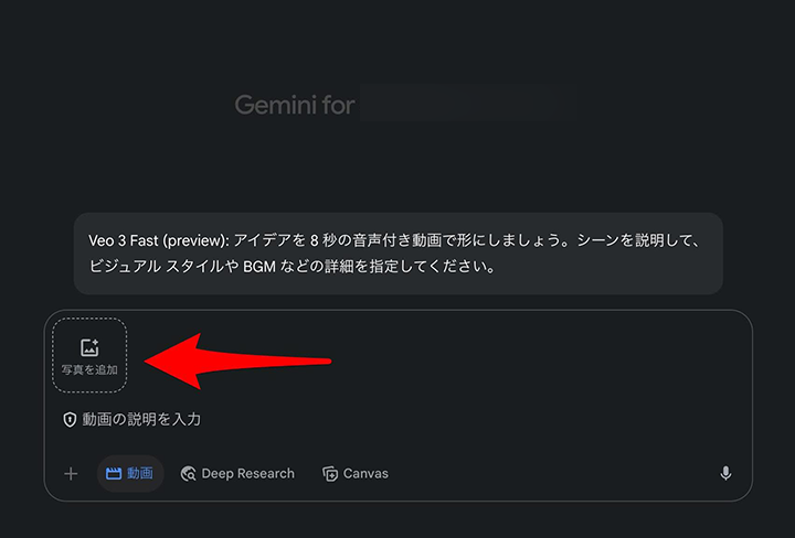 gemini操作画面