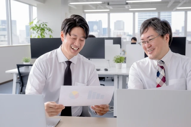 上司と話す部下