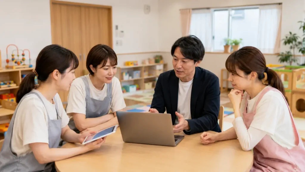 話し合う