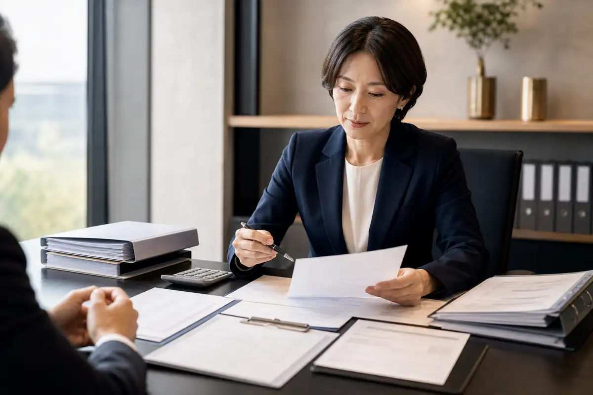 採択後の書類と実績報告を確認する専門家
